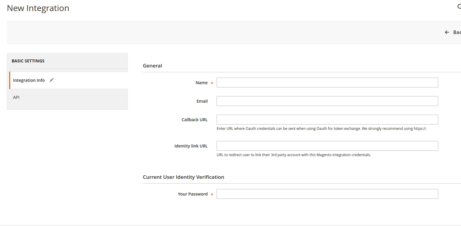 How to Add New Integration in Magento API