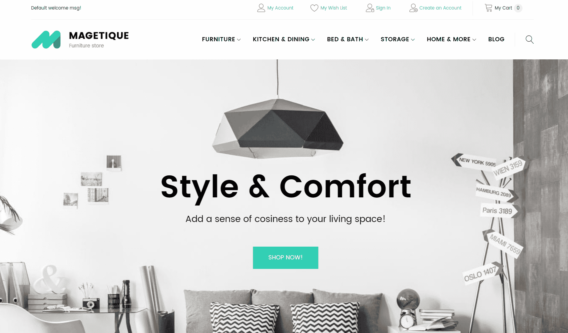 Magetique theme for Magento
