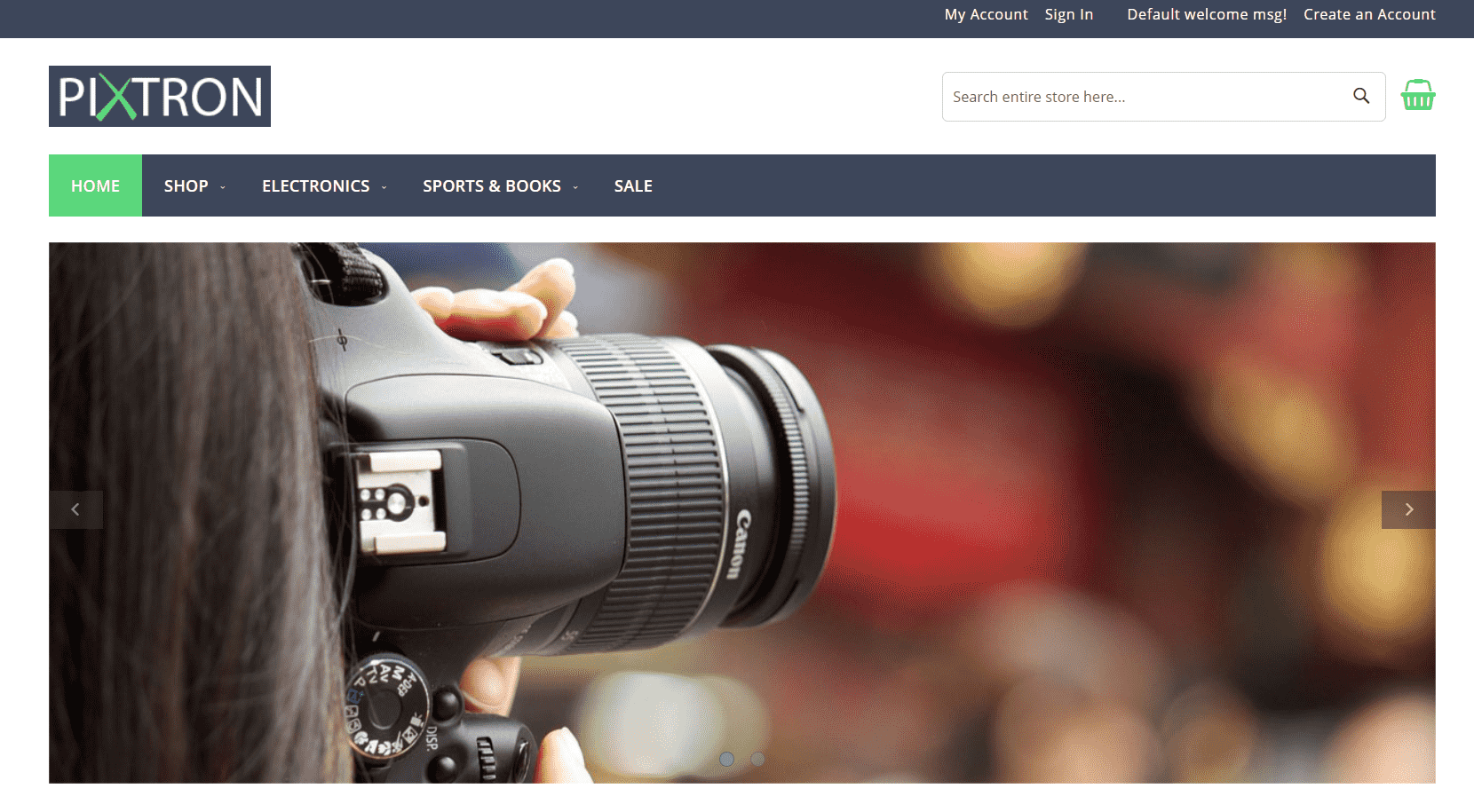 Pixtron theme for Magento