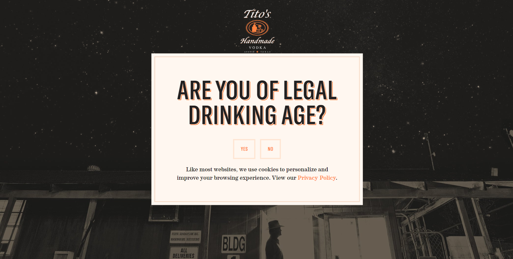 Titos | Regional Splash Page