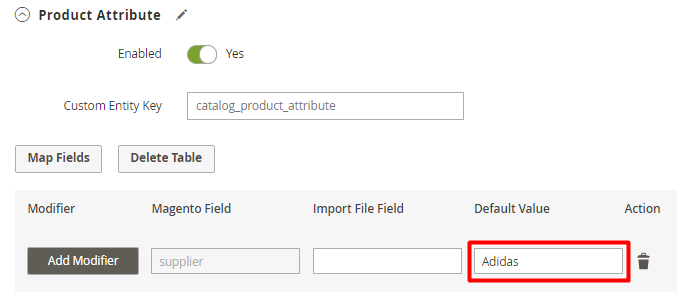 Magento 2 Import - Default Value