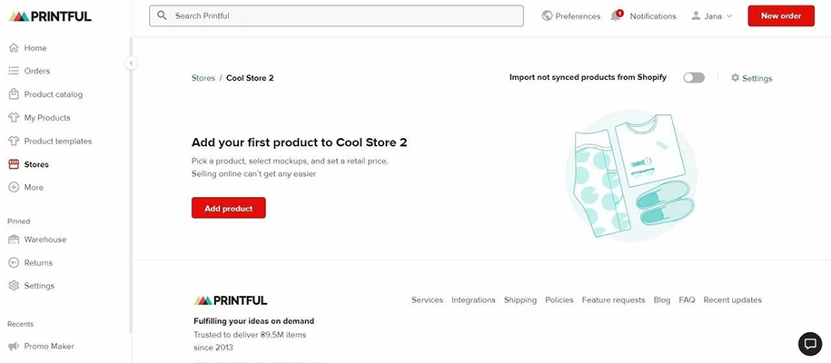 dropshipping suppliers - Printful