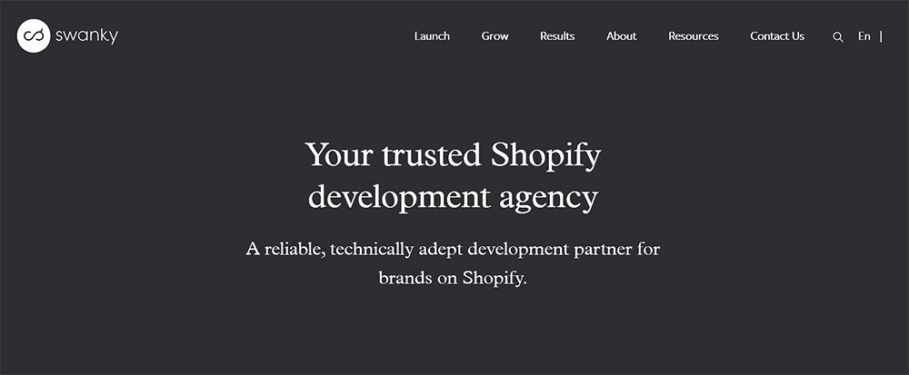 Swanky shopify plus agency