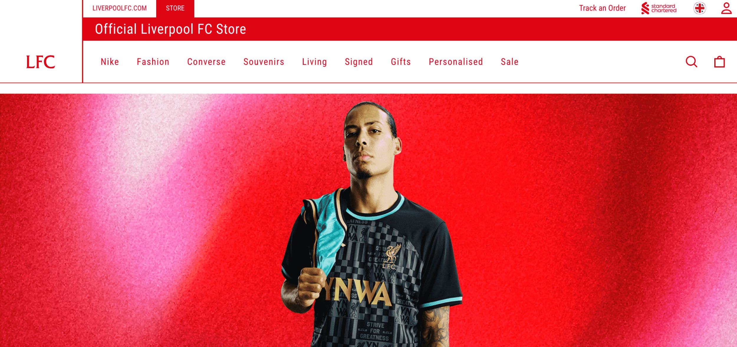 Liverpool FC Magento Website