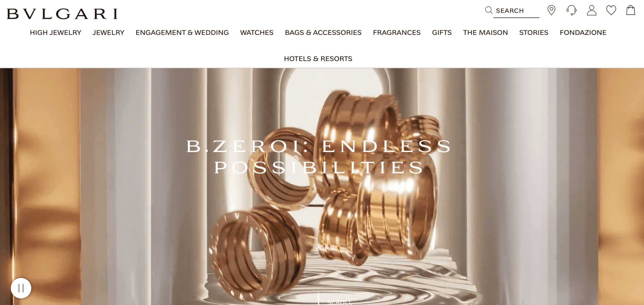 Bulgari Magento Website