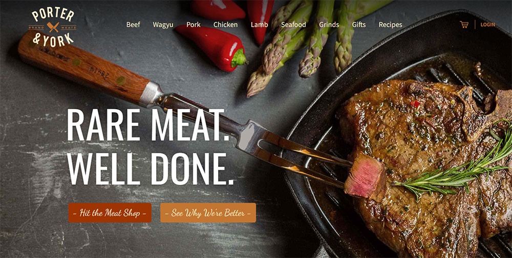 Best WooCommerce Websites: Porter & York
