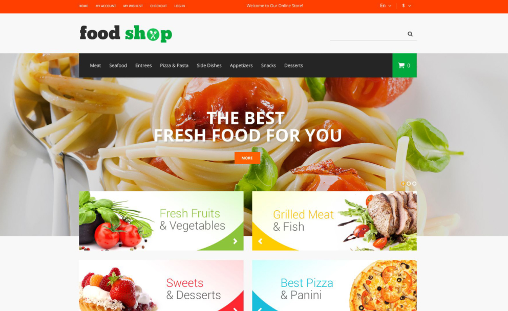Unusual Grocery Magento Template