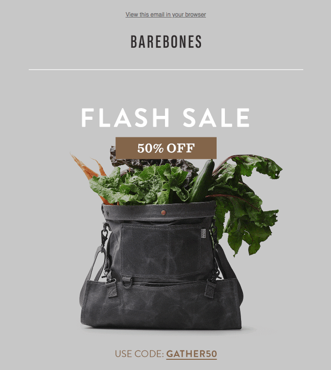 Barebones Flash Sale