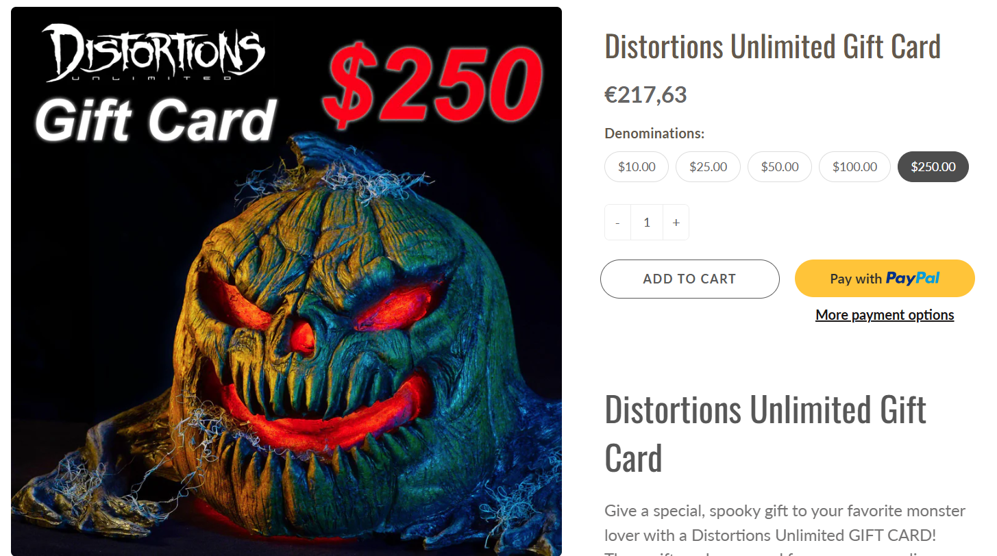 22. Halloween Gift Cards