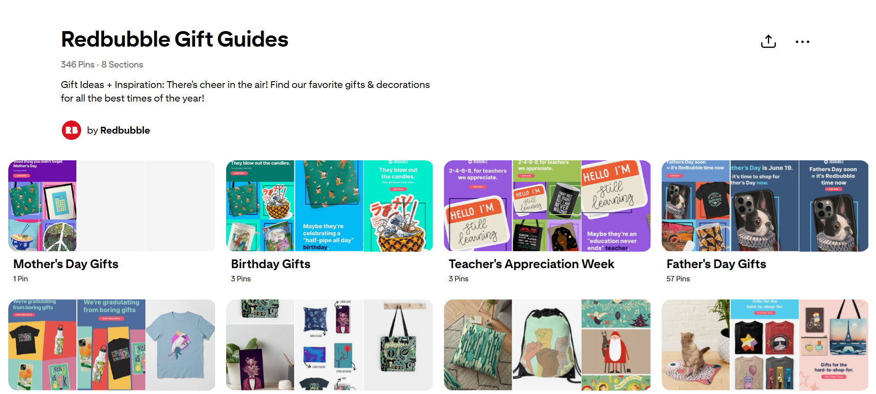 Group Pinterest boards for customers