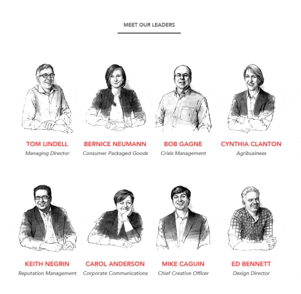 exponent meet the team page