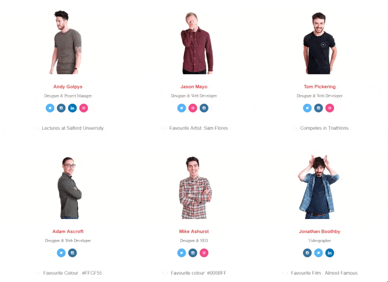 made by shape great team page