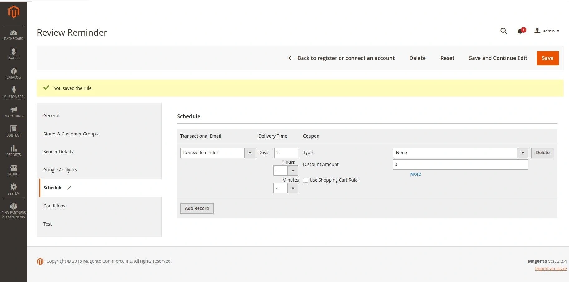 Customer segment groups for Magento follow up email - Feedback request