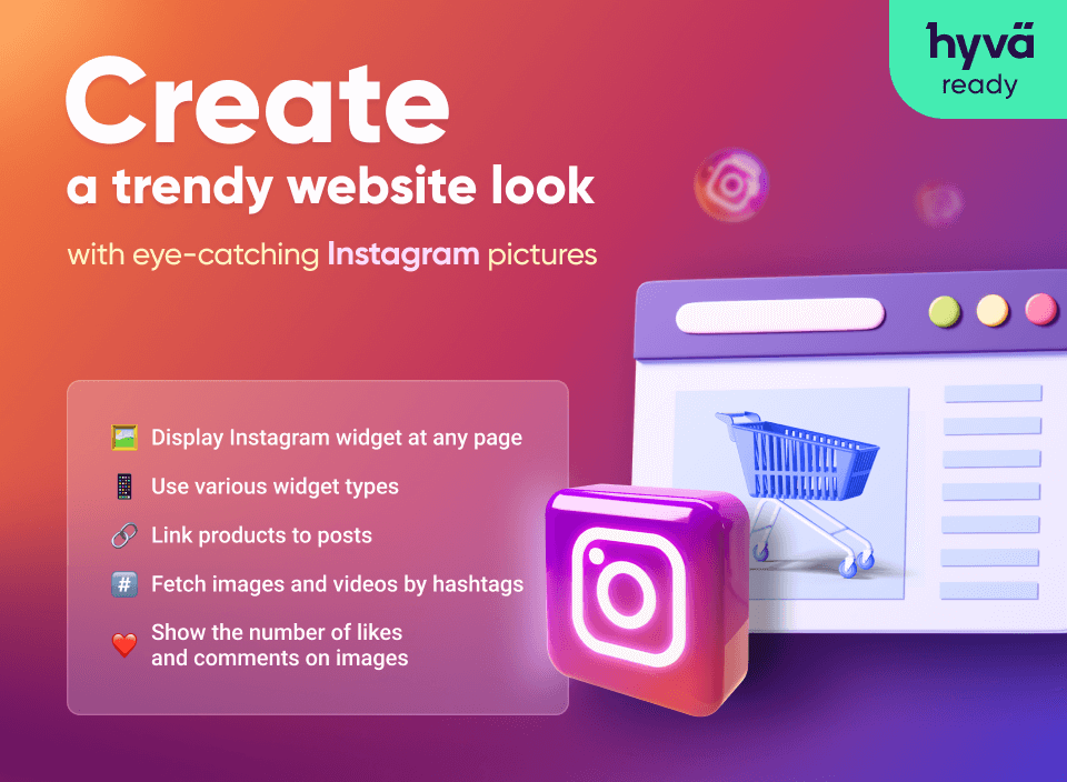automatically add instagram gallery to your magento store pages
