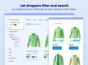 Let shoppers filter and search by multiple product attributes to tailor results to their needs