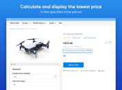 show the minimum price in the specified time period