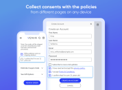 Consent checkboxes on registration and checkout pages