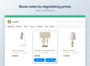 boost sales by negotiating prices with customers