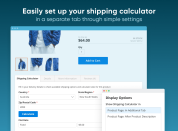 Easily set up your shipping calculator