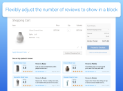 adjust the number of reviews in a block