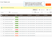 diagnose the cron work with the cron tasks list grid