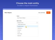 choose the main entity for your report