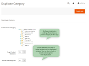 configure the duplication process options