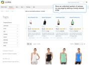 add a reviews widget to any webstore page