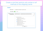 select suitable shipping methods