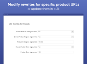 change urls for the range of products
