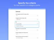 specify the criteria for the category path creation