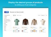 create virtual categories for the particular groups of products
