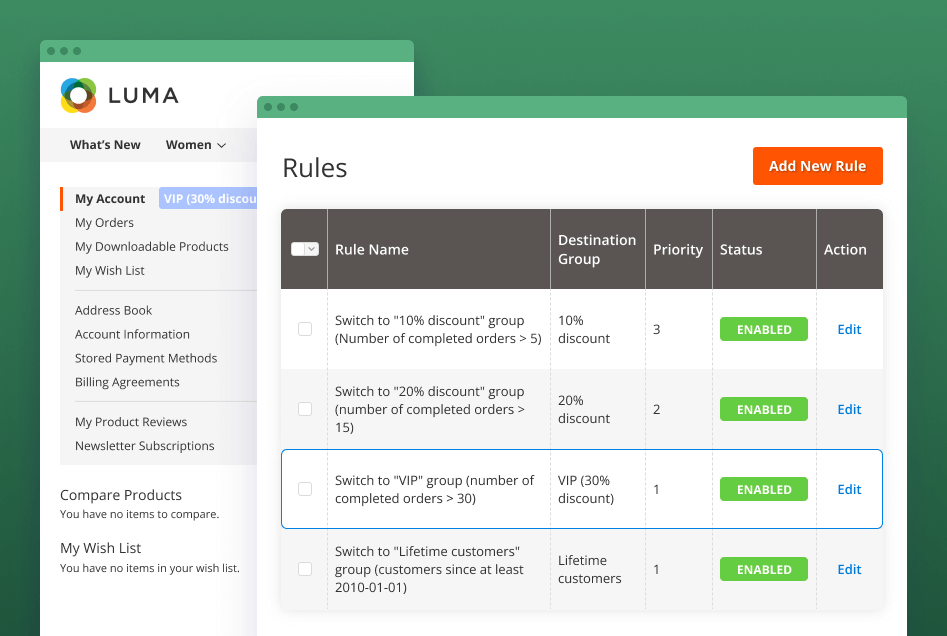 gift card premium magento 2 customer group auto assign