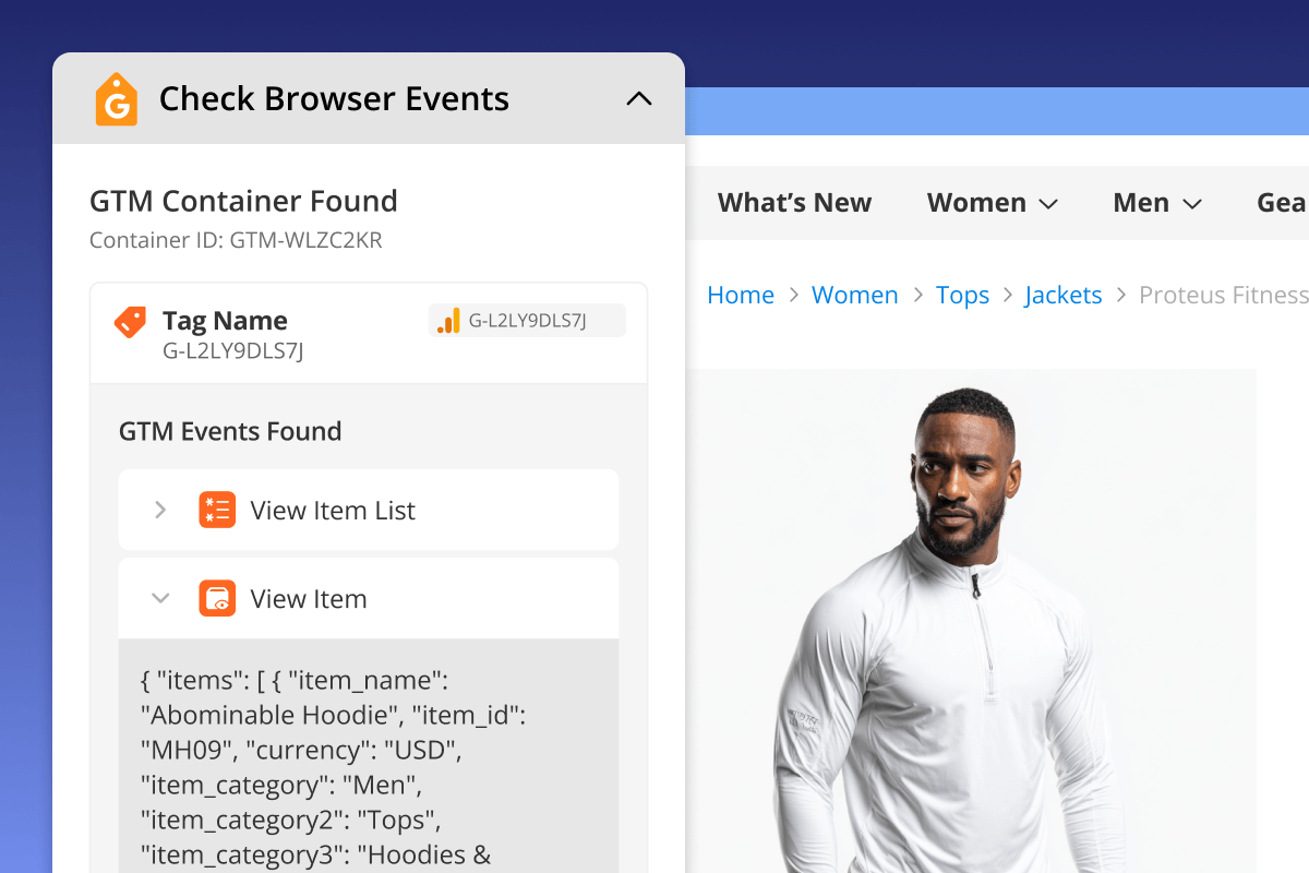 Track real-time browser events with Debug Mode Popup
