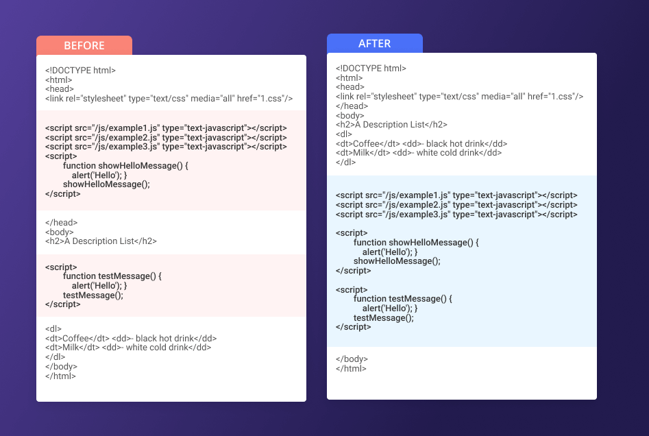 move css js to footer