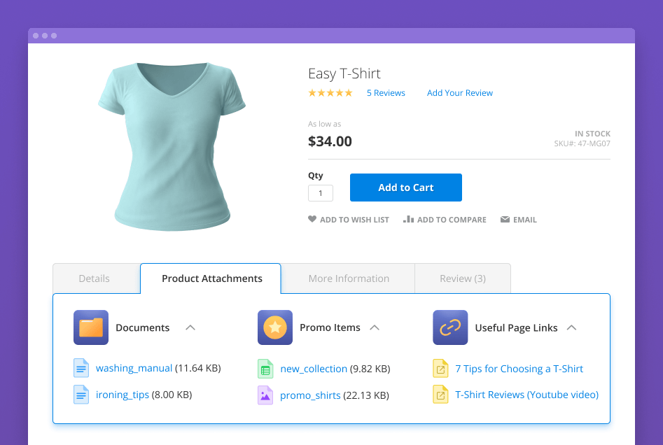 magento 2 group attachments