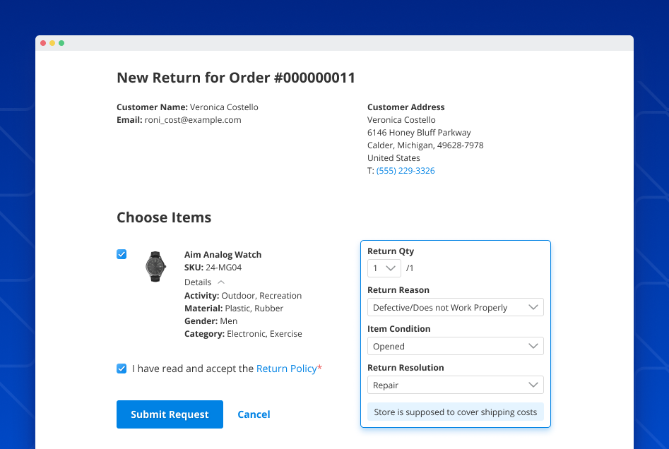 rma extension magento 2 product return rma
