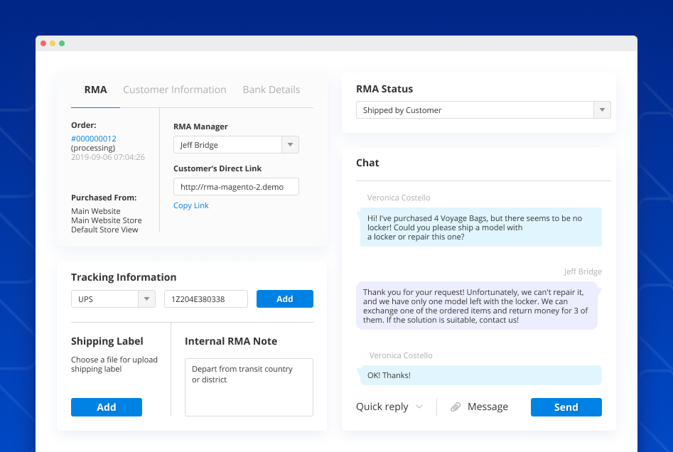 magento 2 rma workspace rma admin workspace